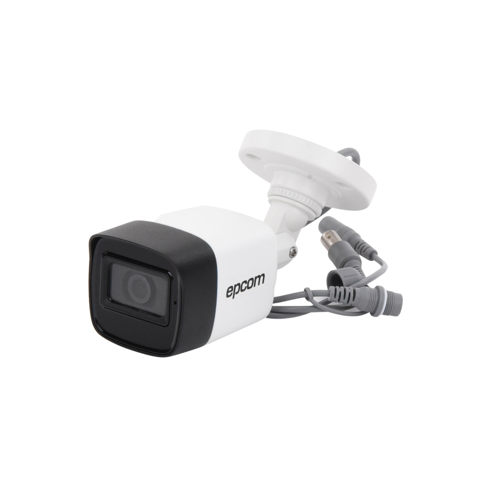 Cámara Epcom Bala de 5MP TurboHD, Exterior IP67, Micrófono Integrado, 30 MTS IR, Audio por Coaxitron.