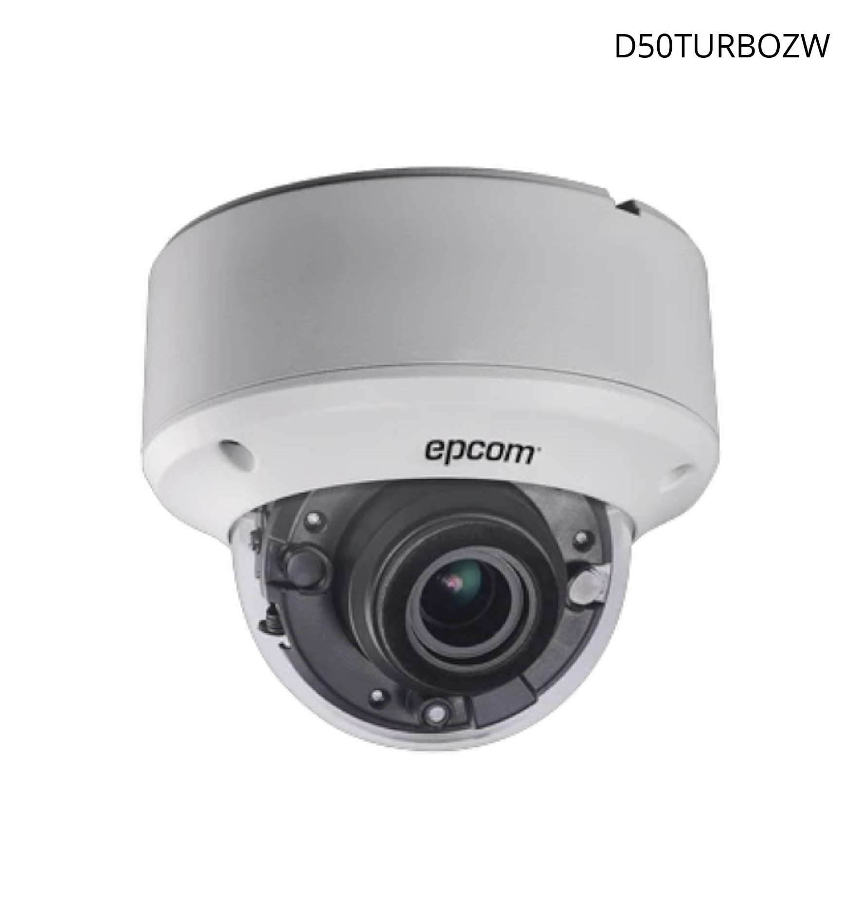 Cámara Epcom Domo TurboHD 5MP, Lente Motorizado, 40 MTS IR, Exterior IP67.