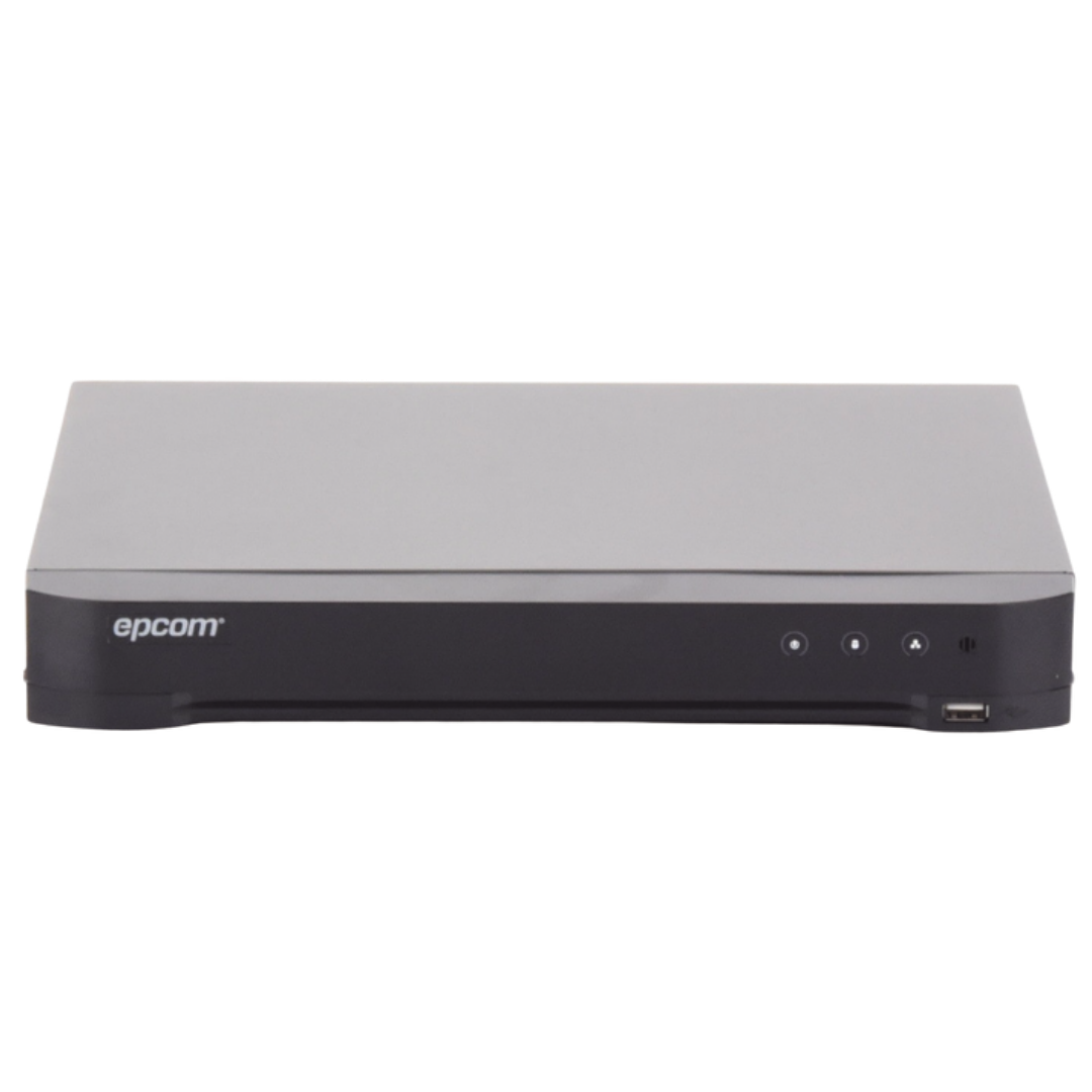 DVR EPCOM 16 CANALES TURBOHD 5 MP LITE - 3K LITE, AUDIO DE DOS VÍAS, RECONOCIMIENTO FACIAL ACUSENSE