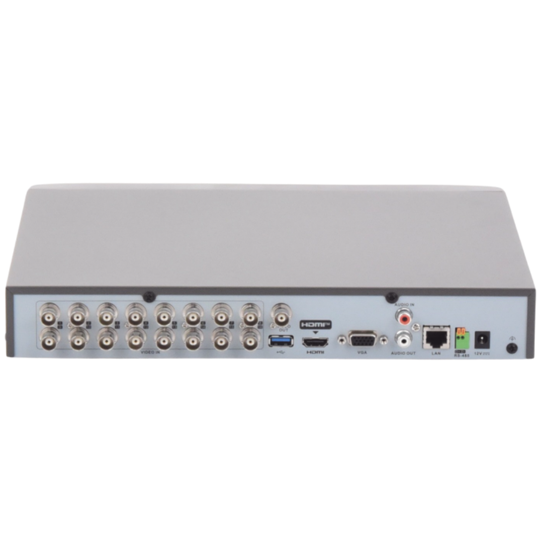 DVR EPCOM 16 CANALES TURBOHD 5 MP LITE - 3K LITE, AUDIO DE DOS VÍAS, RECONOCIMIENTO FACIAL ACUSENSE