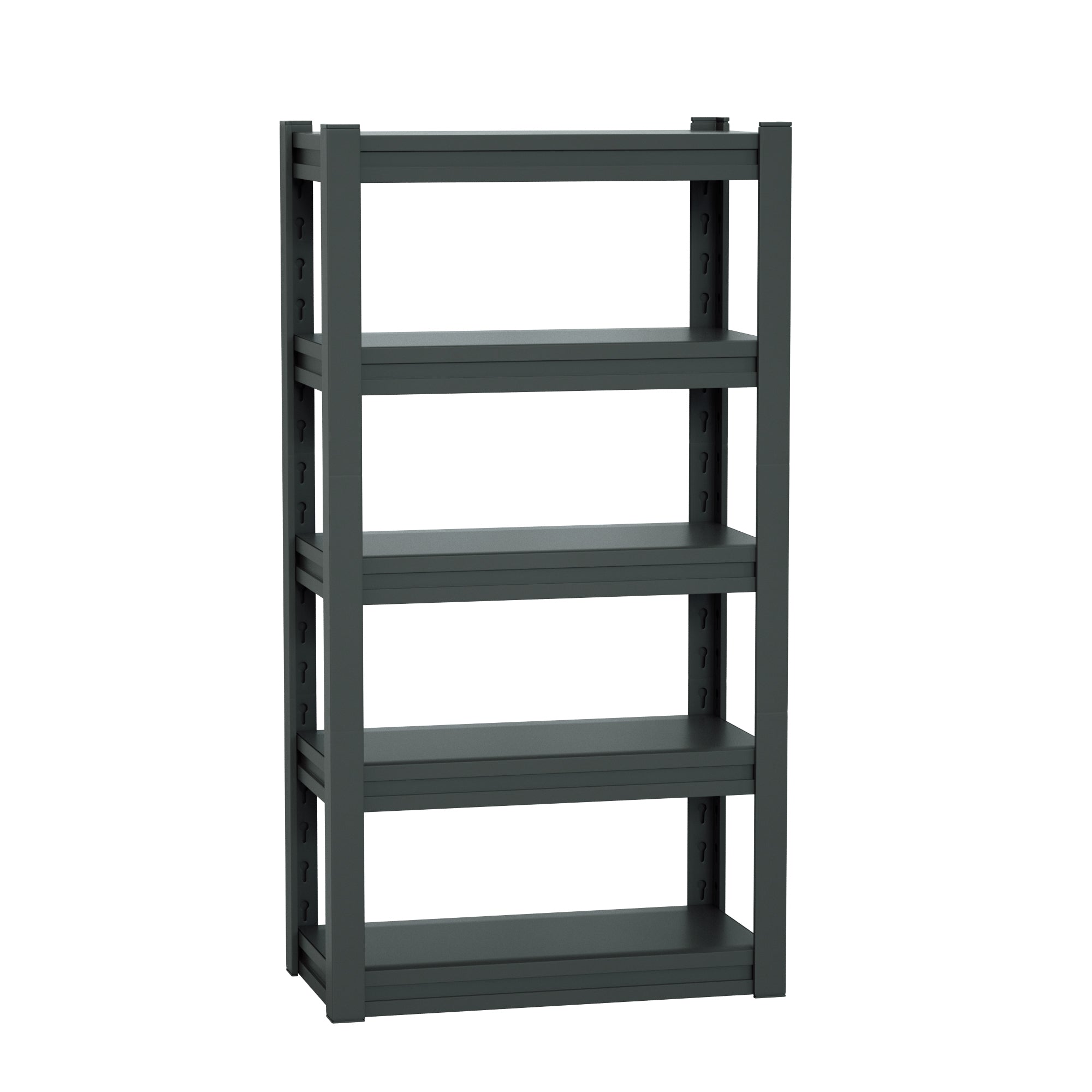 ESTANTE IOFFICE DE ALMACENAMIENTO DE ACERO COLOR NEGRO, 150 KG POR SOPORTE, 183x100x50cm