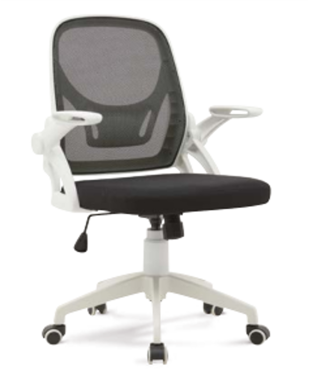 Silla Ejecutiva SIT / Tela de Malla, Color Negro, Base de PVC Color Bl