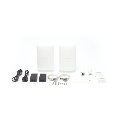 Kit completo Punto a Punto Pre-Configurado Administrable en la Nube, Banda 5Ghz / Hasta 5KM.