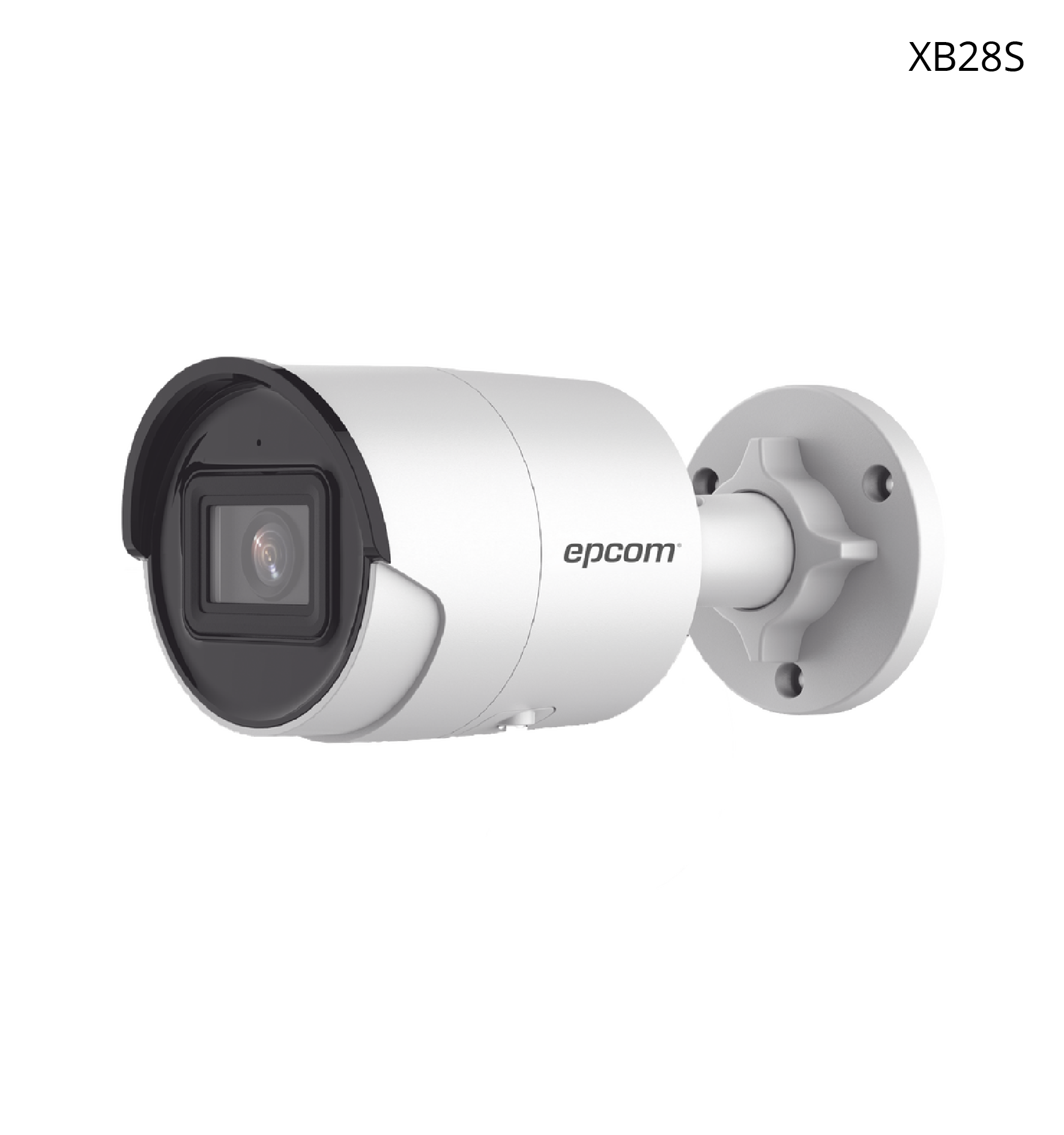 Cámara Epcom Bala IP 8MP 4K, Lente 2.8 mm, 40 MTS IR EXIR, IP67, Micrófono Integrado.