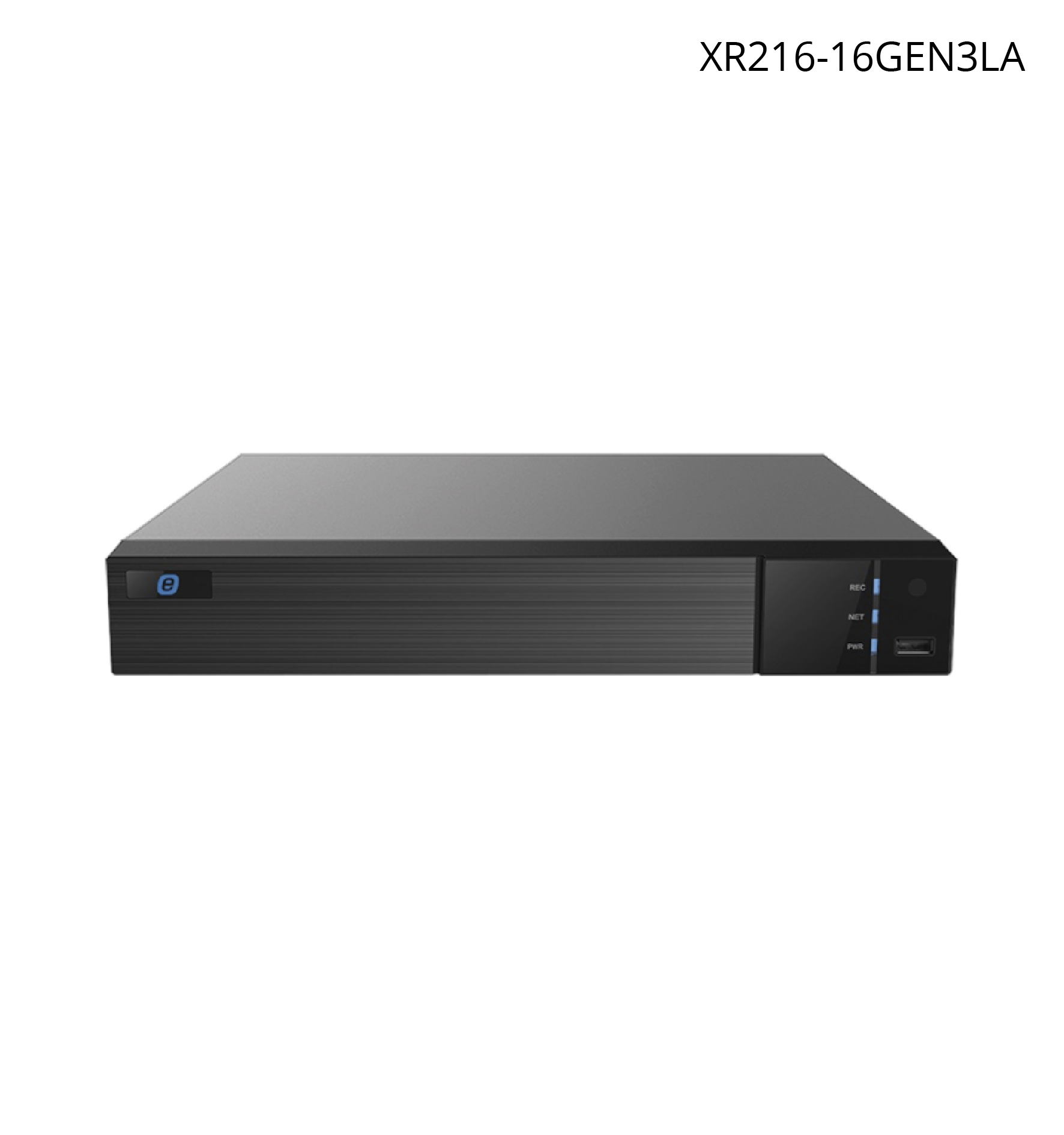 NVR E-Series GEN3, 8MP 4K, 16 Canales IP, Soporta 2 HDD, H.265+, NDAA Certificado.