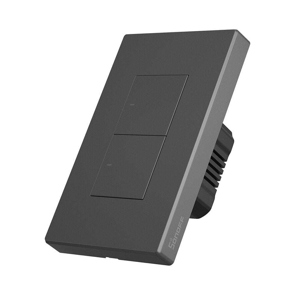 Interruptor Doble Pared Inteligente Wifi - Negro