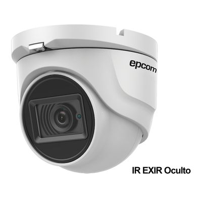 Cámara Epcom Domo 8MP 4K, TurboHD, Exterior IP67, 30 MTS IR.