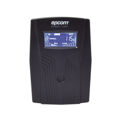 UPS Epcom 600VA/360W, LCD. Entrada y Salida 120 VC.