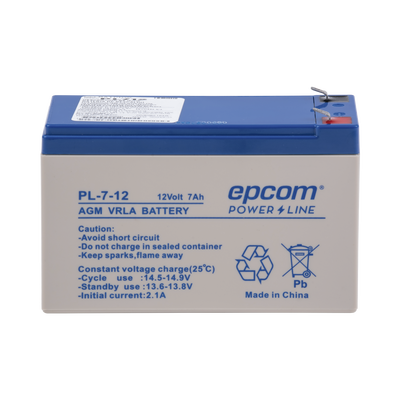 Batería Epcom AGM / 12VCD / 7AMP.