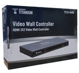 CONTROLADOR EPCOM DE VIDEOWALL DE 2x2, DISTRIBUYE 4 PANTALLAS, 1080P A 60HZ. SALIDA / AUDIO 3.5MM