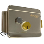 CERRADURA ELECTRICA SKYLINK CON BOTON DE SALIDA, INCLUYE LLAVE, EXTERIOR, IZQUIERDA Y DERECHA