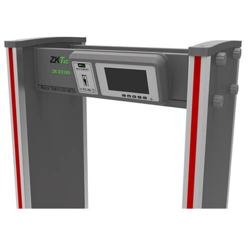 ARCO DETECTOR METALES ZKTECO DE 18 ZONAS C/PANTALLA LCD, RESISTENTE Y DURADERO, ALERTAS