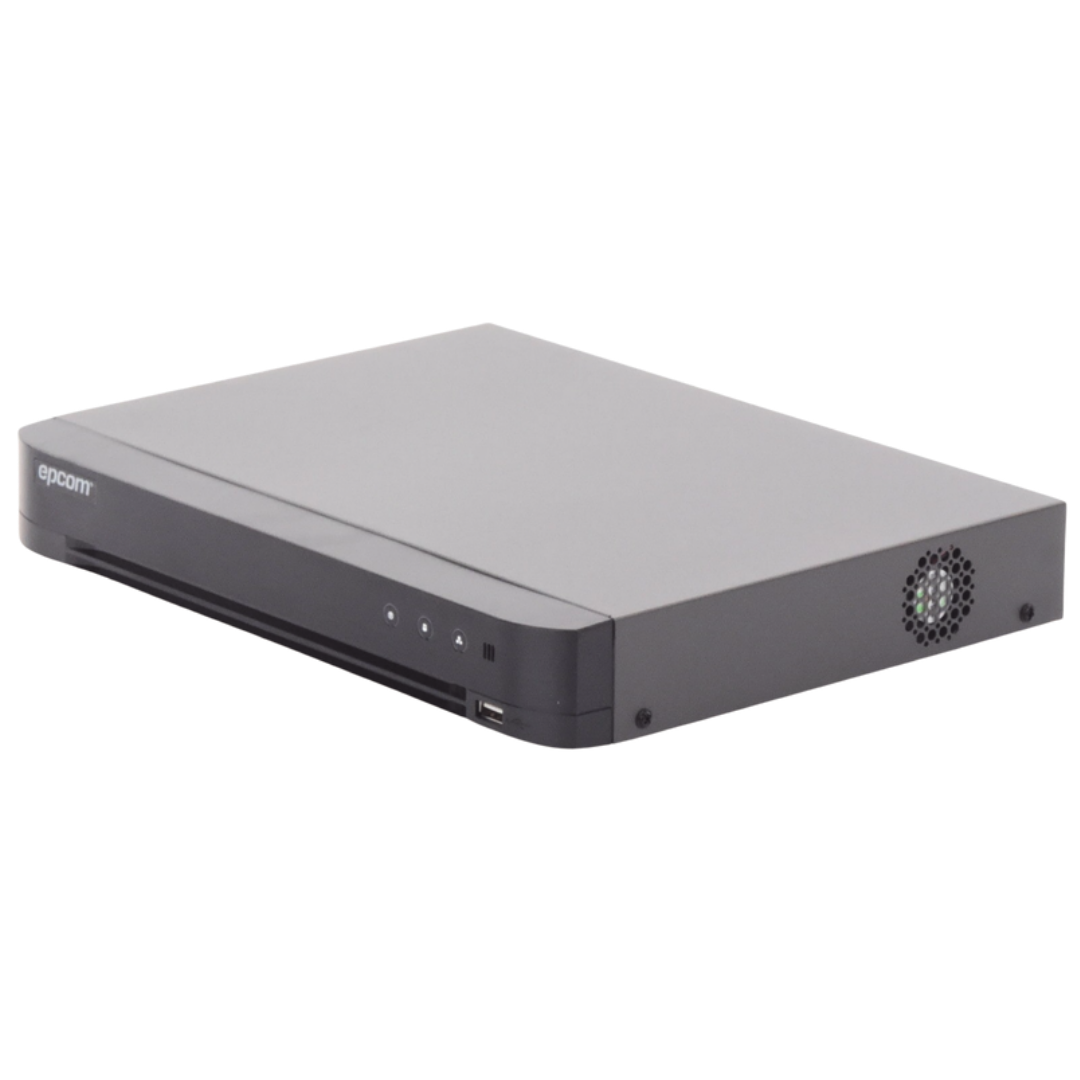 DVR EPCOM 16 CANALES TURBOHD 5 MP LITE - 3K LITE, AUDIO DE DOS VÍAS, RECONOCIMIENTO FACIAL ACUSENSE
