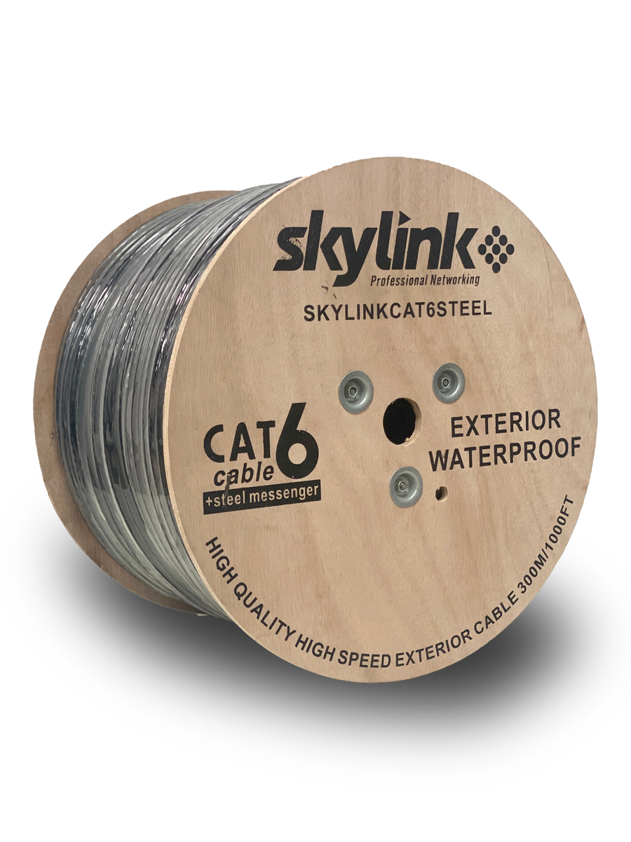 CABLE CAT6 100% COBRE SKYLINK UTP COLOR NEGRO 1000 PIES POR ROLLO, EXT ...