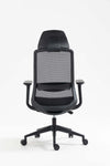 Silla SIT gerencial, respaldo medio, acolchonada, ajuste de altura, 250 LBS, 60x22x51 cm, color negro