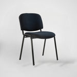 Silla SIT para Visitante o de Espera, sin brazo, sillón acolchonado. Color Negro. Peso: 250Lbs.