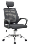 Silla SIT Ejecutiva, base cromada, Color Negro y Azul. Peso: 200Lbs.