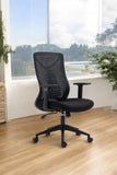 Silla Sit ejecutiva, malla negra, inclinacion flexible, ruedas de goma, soporta 250 lbs, apoyo lumbar