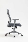 Silla Sit ejecutiva, malla negra, inclinacion flexible, ruedas de goma, soporta 250 lbs, apoyo lumbar