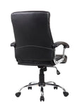 Silla SIT Gerencial con Brazos cromados acolchonados. Color Negro. Peso: 250Lbs.