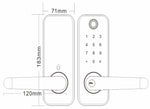 CERRADURA SKYLINK WIFI TUYA APP COLOR NEGRO HUELLA,TARJETA,CODIGO, LLAVE PESTILLO UNICO USO INTERIOR