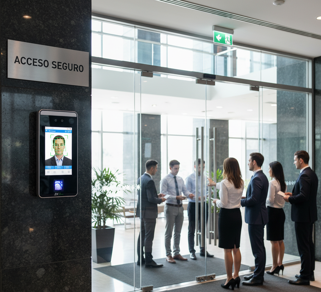 Terminal multibiometrica ZKTeco con reconocimiento facial