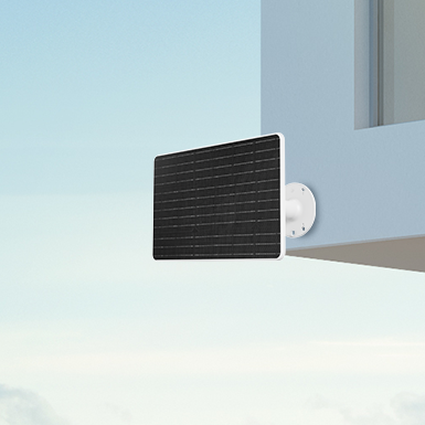 Panel Solar EZVIZ con Batería, Potencia de carga 12 watts, 6.5H de carga, Montaje en pared, IP67.