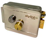 CERRADURA ELECTRICA SKYLINK CON BOTON DE SALIDA, INCLUYE LLAVE, EXTERIOR, IZQUIERDA Y DERECHA