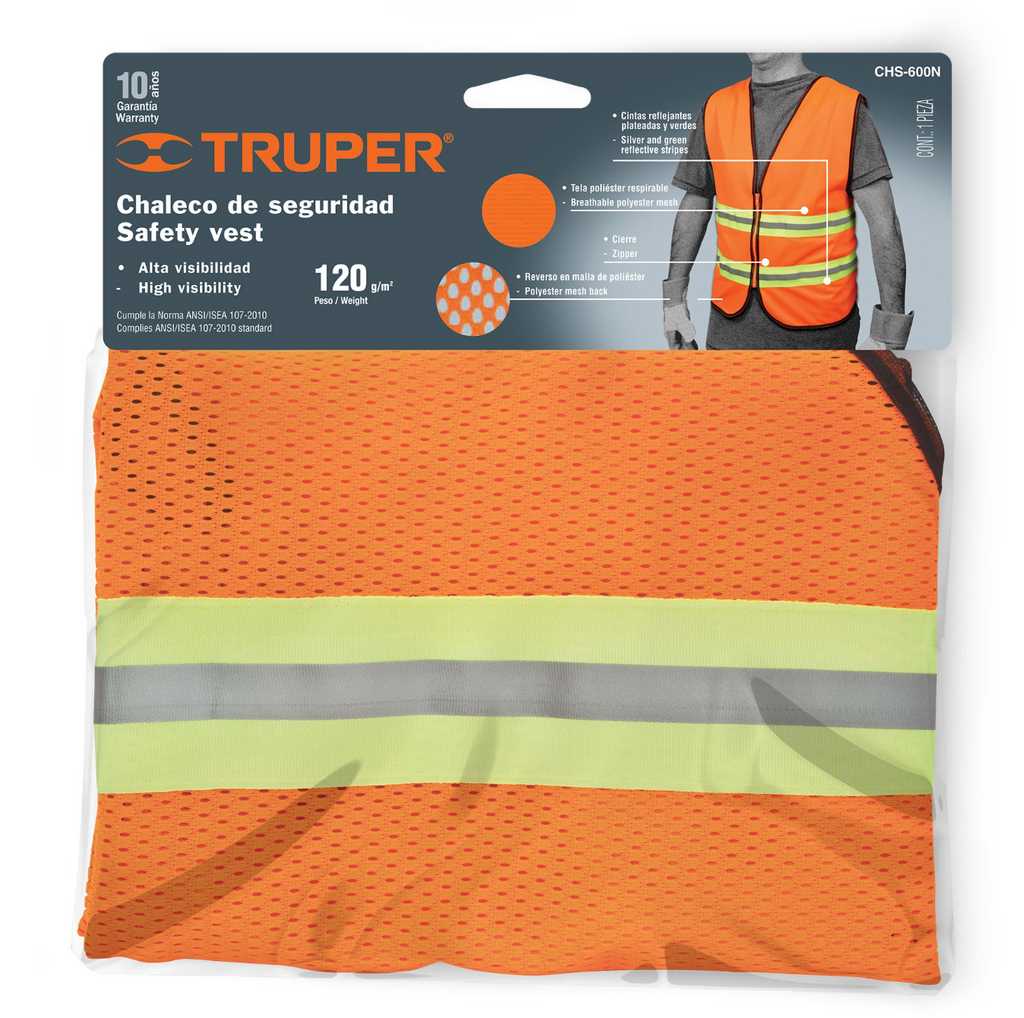 Pantalon De Trabajo Security Color Naranja Con Reflectivo