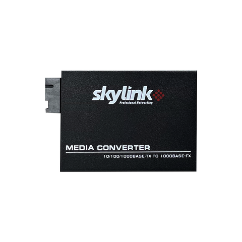 Media Converter Skylink TX/RX / Puerto Ethernet / 20KM / 10/100/1000 Mbps.
