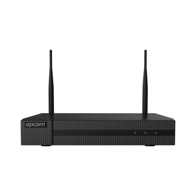 NVR Epcom Wifi 4 MP / 8 Canales IP / 2 Antenas Wifi / FullHD.